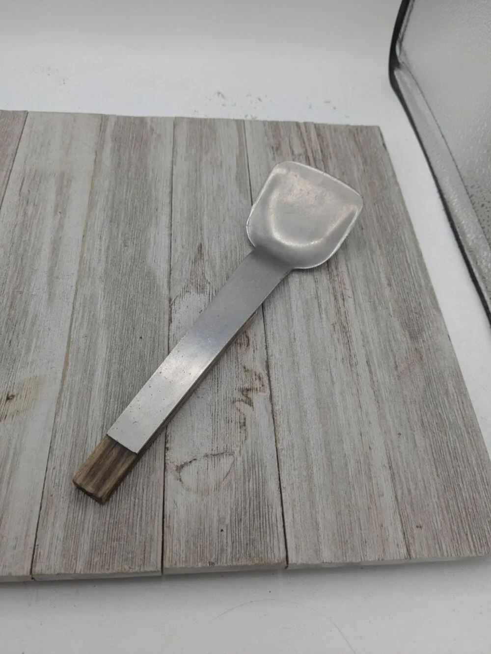 Stainless Steel Ice Cream Spade #1 Scoop Wood Handle 9 1/2